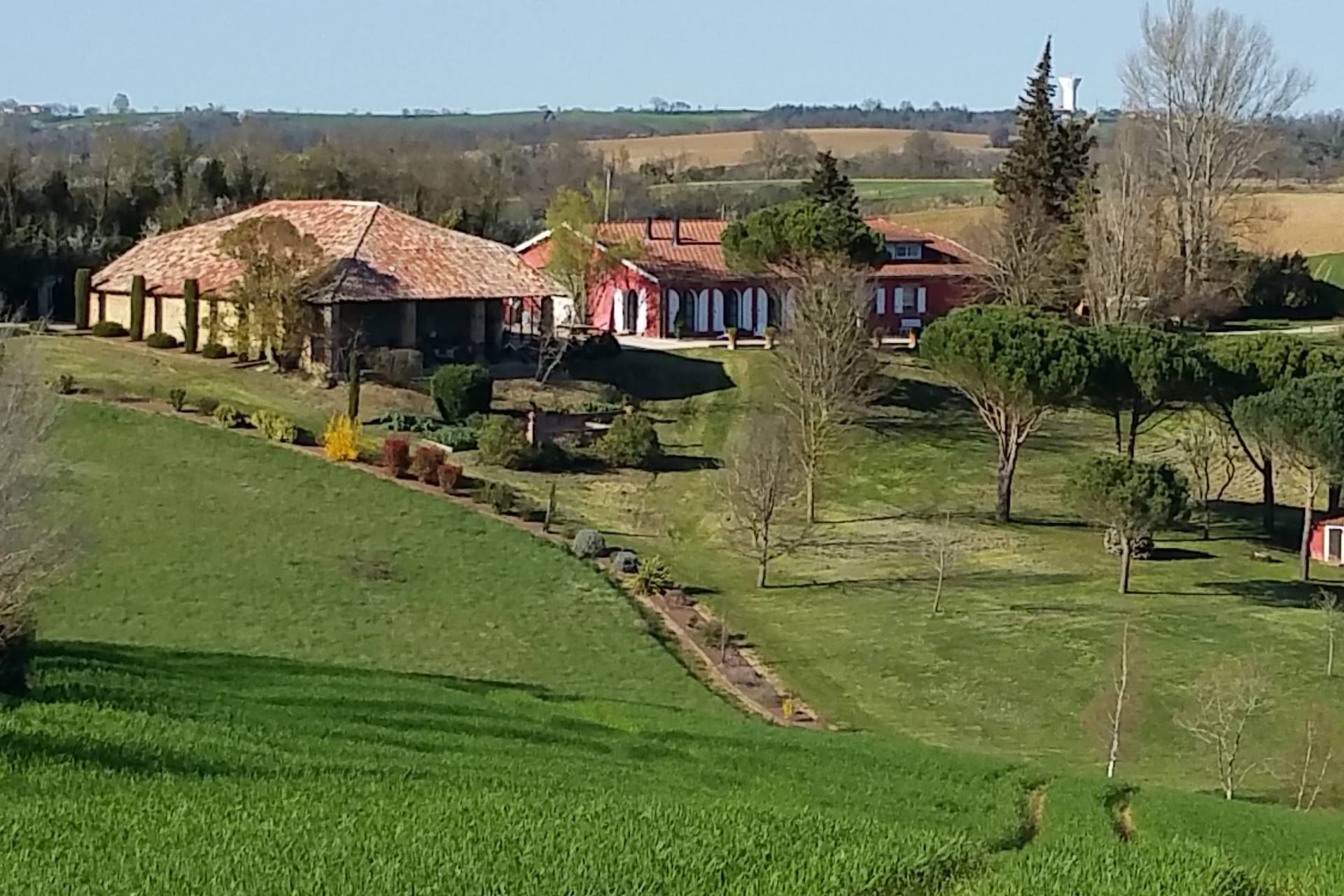 Vue aérienne du domaine